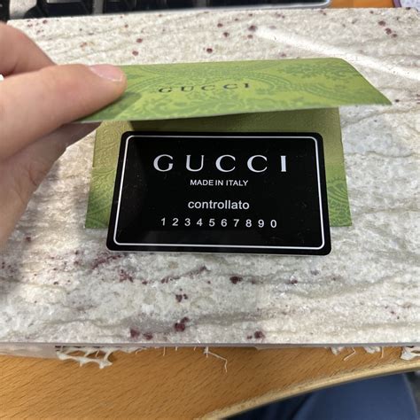 do you get authenticity card when buying gucci products